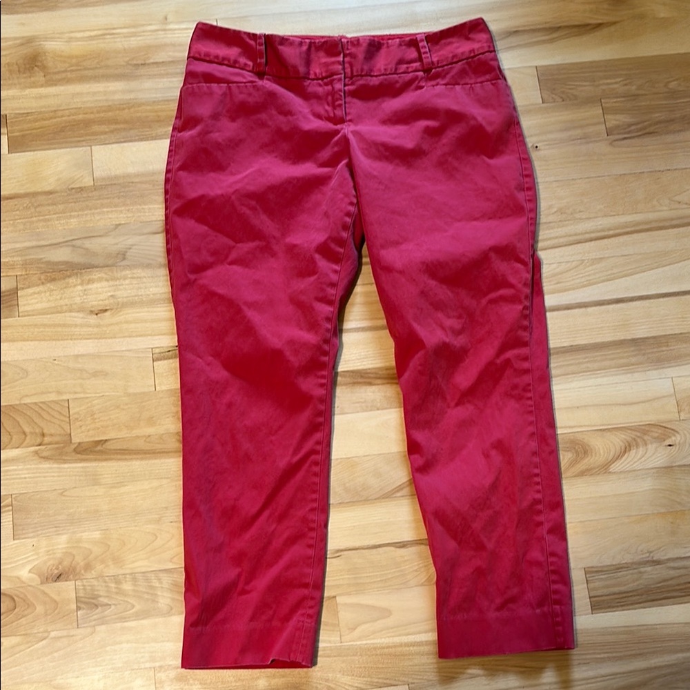The Limited Dark Pink Ankle Cropped Pants
